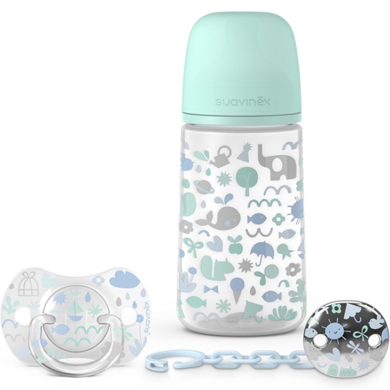 Coffret de naissance Memories bleu Suavinex