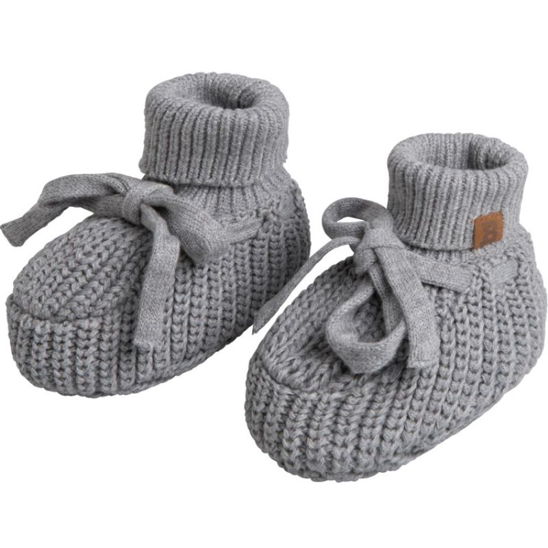 Chaussons bébé teddy Soul gris (0-3 mois) Baby's Only