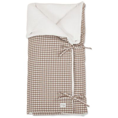 Nid d'ange et couverture Praliné Vichy Moka TOG 2,5 Walking Mum