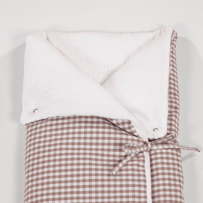 Nid d'ange et couverture Praliné Vichy Moka TOG 2,5 Walking Mum Ambiance 7