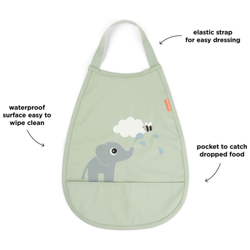 Bavoir élastique Elphee Vert Done by Deer Produit 4