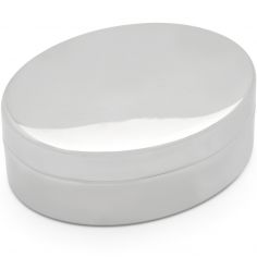 Boîte à dents ovale (métal argenté) - Zilverstad