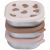 Variation Rose du produit Lot de 3 boîtes repas inox multi-usage BigLove (250 ml) de la marque Béaba