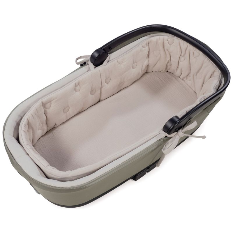Housse de nacelle avec tiges + Drap-housse pour nacelle Sintra Beige Walking Mum Produit 1