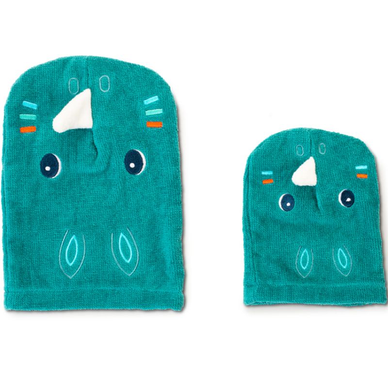 Lot de 2 gants de toilette marionnettes Marius Lilliputiens