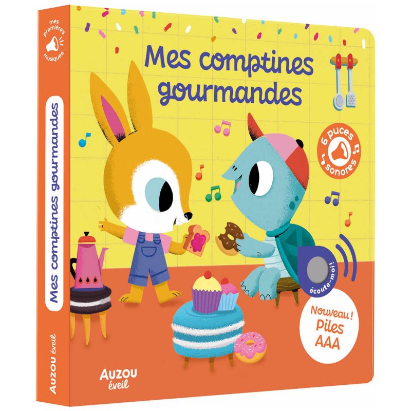 Livre Mes premiers sonores Mes comptines gourmandes Auzou Editions Produit 1