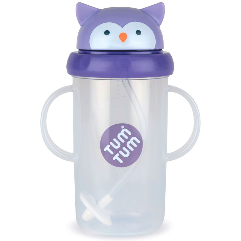 Tasse antifuite avec paille lestée Chouette (300 ml) - Reconditionné TUM TUM Produit 1