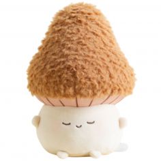 Porte-clé peluche Champignon Morille (15 cm) - Bazuuyu