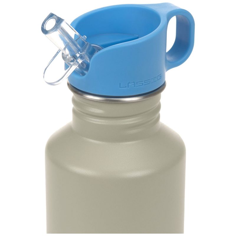 Gourde pour enfant inox Sunny Explorer vert et bleu Lässig Produit 3
