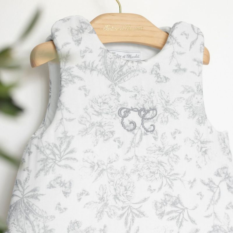 Gigoteuse Toile de Jouy gris (3-9 mois) Tartine et Chocolat Ambiance 7