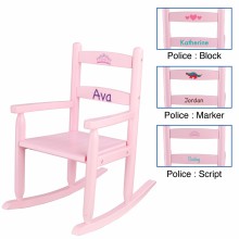 Chaise à bascule Rocking chair bois rose  personnalisable  par KidKraft
