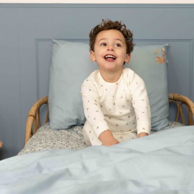 Housse de couette+oreiller lit bébé Denim Blue (100 x 140 cm)