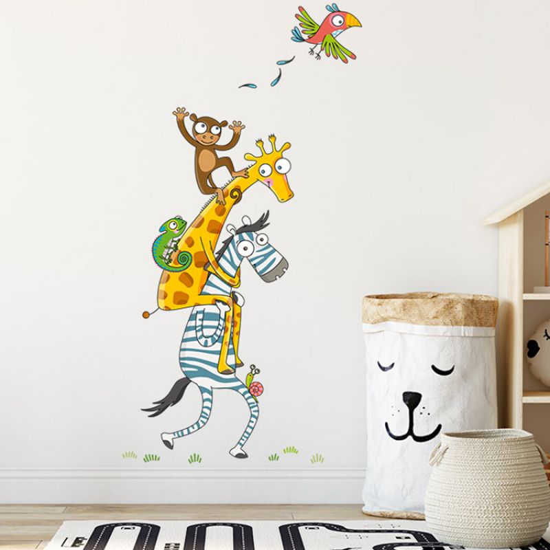 Stickers muraux pyramide animaux savane Série-Golo