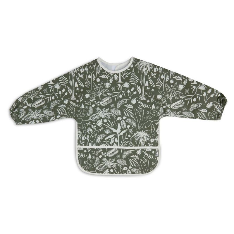 Bavoir manches longues Botanical Leaf Green Jollein