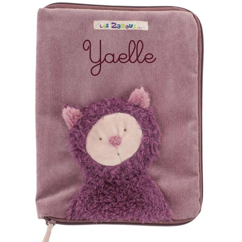 Protège carnet de santé personnalisable Chat Les Zazous Moulin Roty