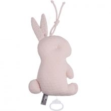 Peluche musicale lapin rose (30 cm)  par Baby's Only