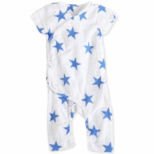 Combinaison Kimono étoiles bleues Ultramarine (3-6 mois : 58 à 63 cm)  par aden + anais