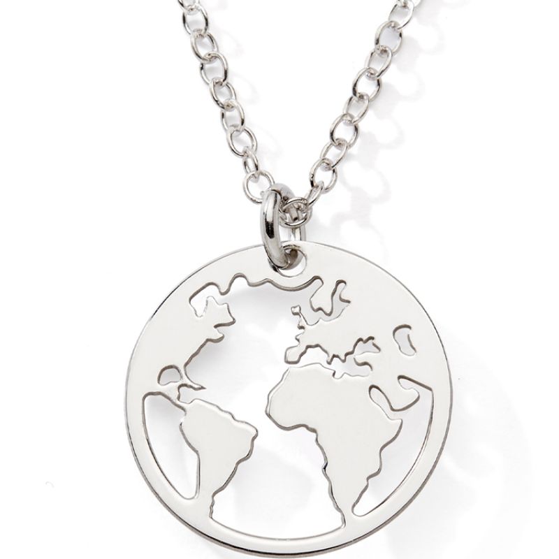 Collier Terre 40-45 cm (argent) Baby bijoux