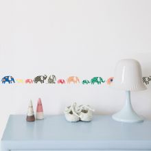 Frise adhésive Eléphants multicolore (5 m)  par Mimi'lou