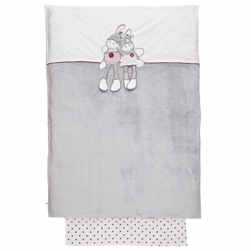 Housse de couette veloudoux Paquito et Lolita (100 x 140 cm) Noukie's