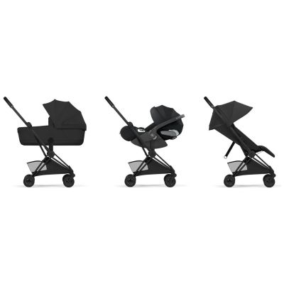 COŸA Style 2026 Poussette ultra-compacte et Châssis Matt Black Sepia Black