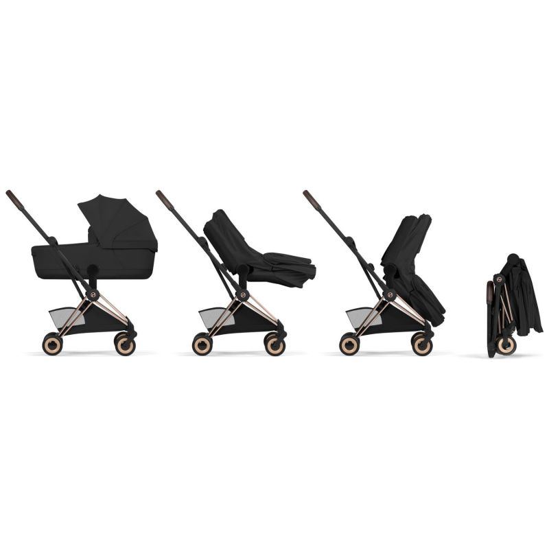 COŸA Style 2026 Poussette ultra-compacte et Châssis Matt Black Sepia Black Cybex Produit 3
