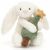 Variation Blanc, vert, doré du produit Peluche Bashful Lapin avec sapin de Noël (18 cm) de la marque Jellycat