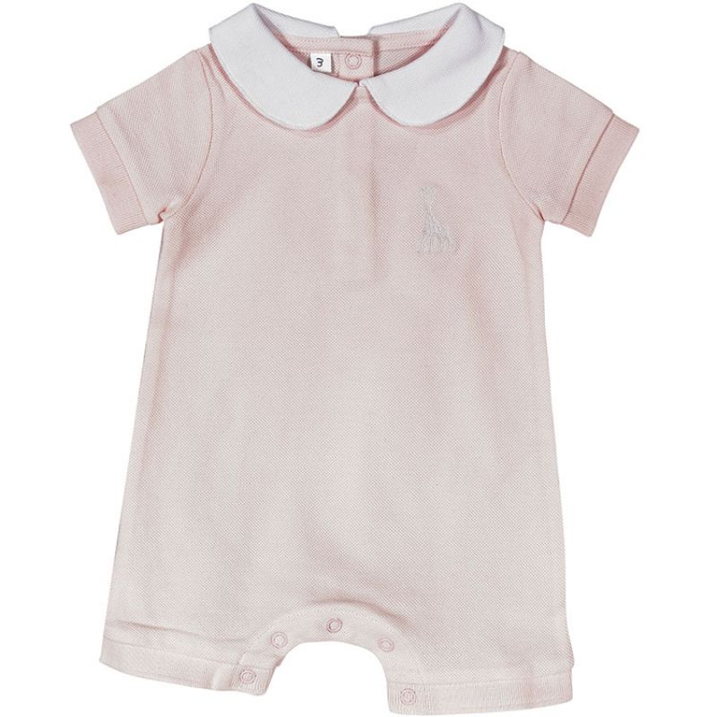 Combishort rose clair Sophie la girafe (6 mois) Trois Kilos Sept