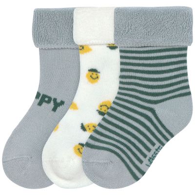 Lot de 3 chaussettes Terry Citron bleu clair (taille 12-15)  par Lässig 