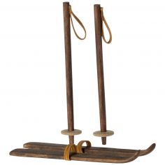 Paire de ski et bâtons grand(e) sœur-frère souris - Maileg