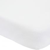 Drap housse en coton Blanc (60 x 120 cm)