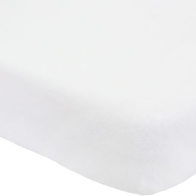 drap housse en coton blanc (60 x 120 cm)