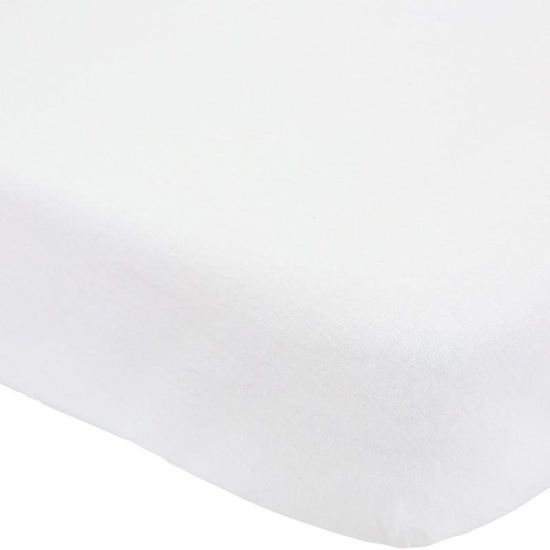 Drap housse en coton Blanc (60 x 120 cm) Trois Kilos Sept Produit 1 grande taille