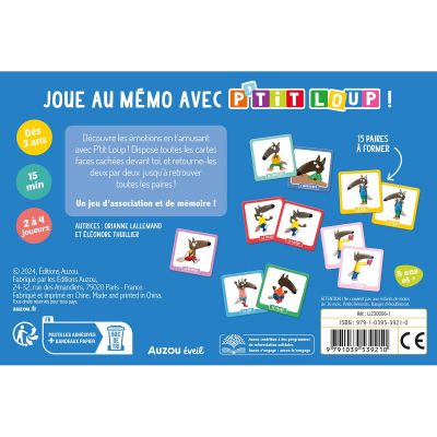 P'tit Loup Mon mémo des émotions
