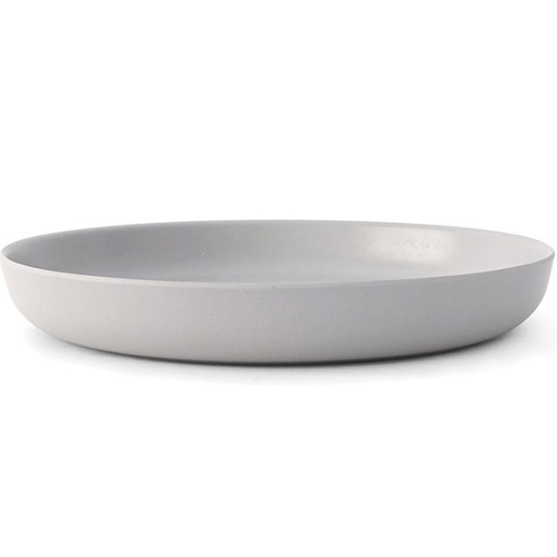 Assiette en bambou Bambino gris nuage (18 cm) EKOBO