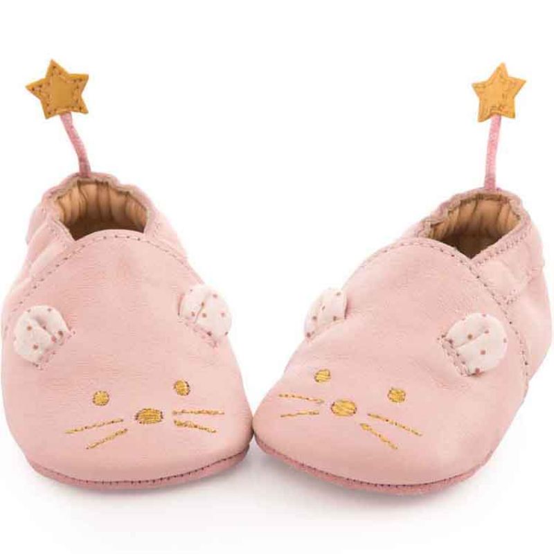 Chaussons en cuir Après la pluie (6-12 mois) Moulin Roty