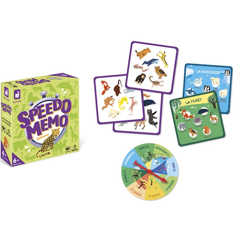 Speedo mémo animaux Janod
