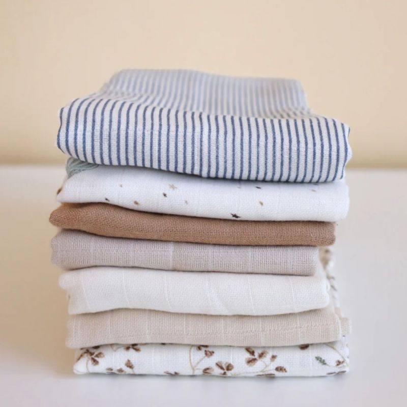 Lot de 3 langes en mousseline Lierre (70 x 70 cm) Cam Cam Copenhagen Ambiance 2