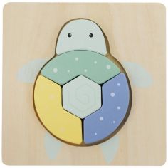 Puzzle en bois Tortue (5 pièces) - Sapin Malin
