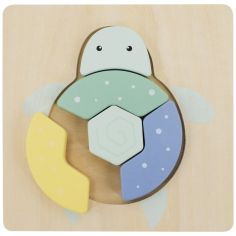 Puzzle en bois Tortue (5 pièces)