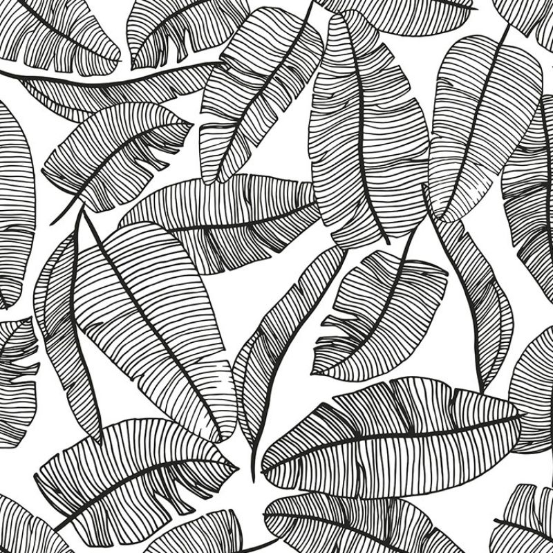 Papier peint motif feuillage (10 m) Lilipinso