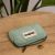 Variation Vert d'eau du produit Porte-monnaie Lili Velours Vert d'eau de la marque Hindbag