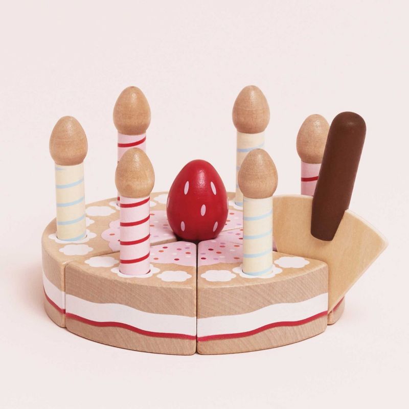 Gâteau d'anniversaire à la vanille en bois FSC Le Toy Van Ambiance 5
