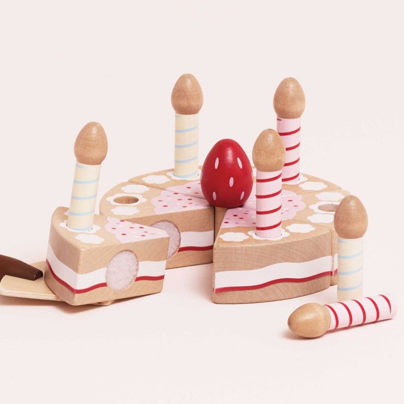 Gâteau d'anniversaire à la vanille en bois FSC Le Toy Van Ambiance 6