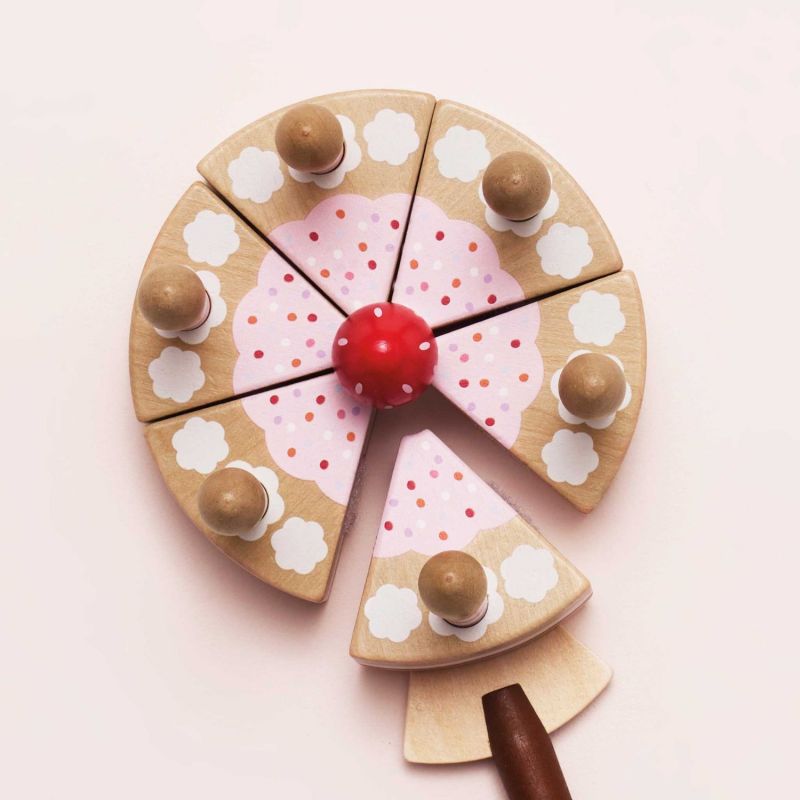 Gâteau d'anniversaire à la vanille en bois FSC Le Toy Van Ambiance 8