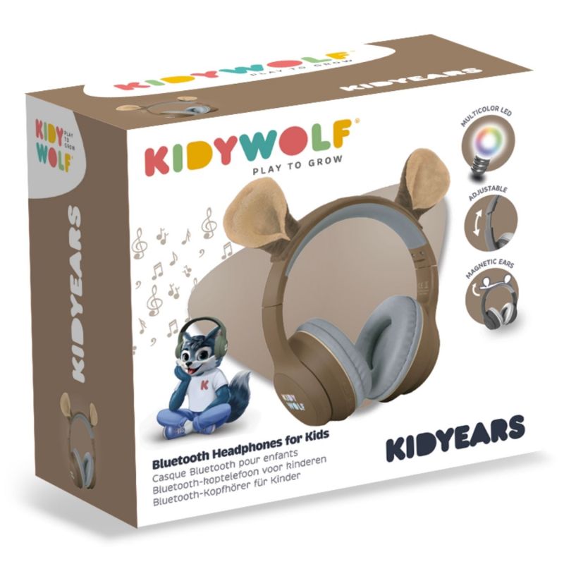 Casque Audio Bluetooth KIDYEARS Ours oreilles aimantées  KIDYWOLF Packaging 9
