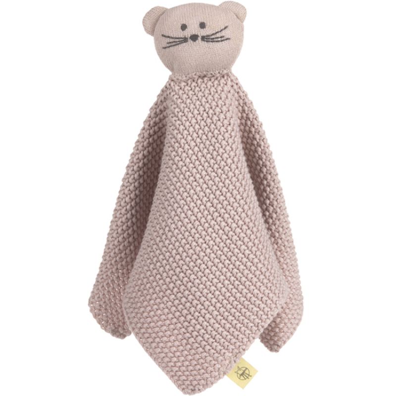 Doudou plat tricoté en coton bio Little Chums souris Lässig
