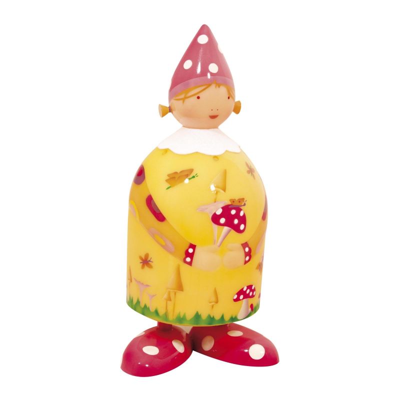 Lampe fille champignon jaune L'oiseau bateau