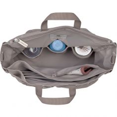 Sac à poussette Multitalent Blocks taupe