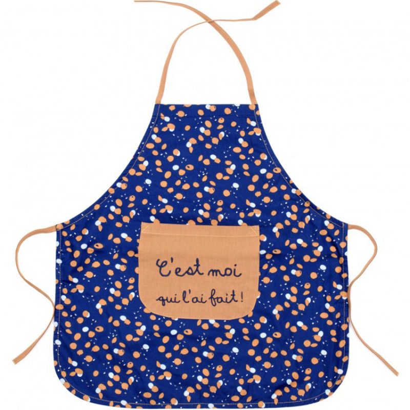 Tablier enfant en coton enduit indigo (3-6 ans) BB & Co